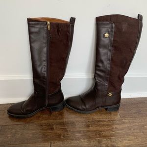 Franco Sarto Tall Leather Riding Boots Sz 7